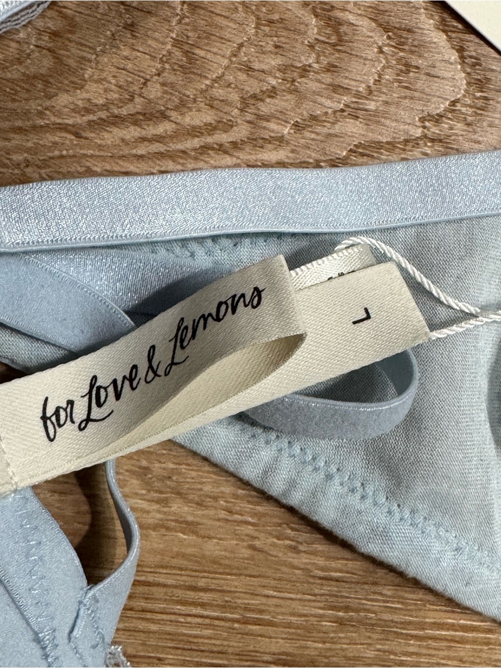 NEW For Love & Lemons Delicate Floral Lace Thong Size L Set of 3 - Picture 8 of 11